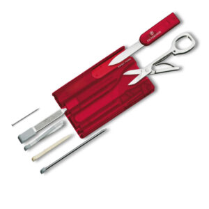 0.7100.T SWISS CARD ROJA TRANSPARENTE