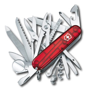 1.6795.T SWISS CHAMP ROJA TRANSPARENTE, 33 USOS