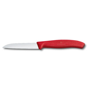 6.7401 CUCHILLO MONDADOR RECTO ROJO 8 CM